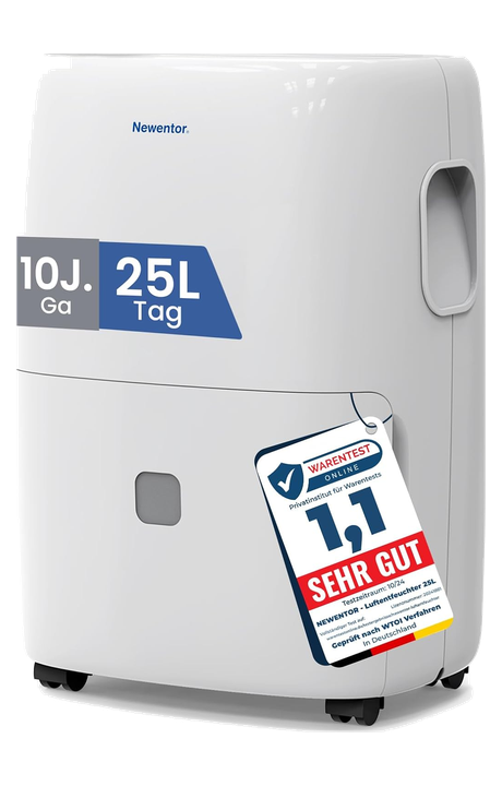 Newentor DEA-25L – Kompressor-Luftentfeuchter, 25 Liter pro Tag